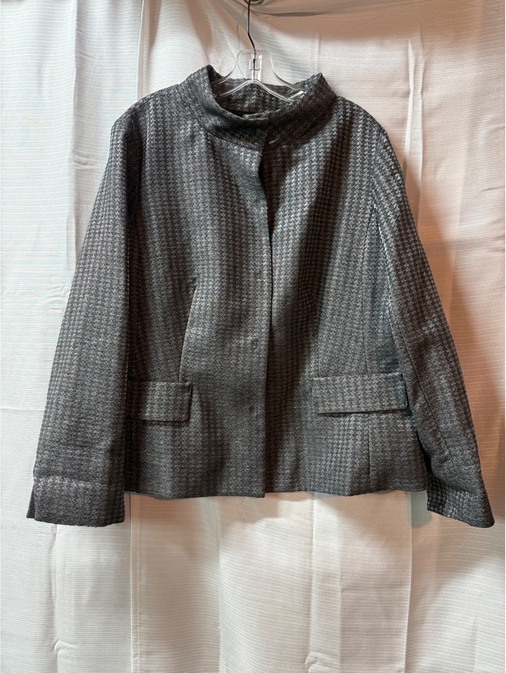 Coldwater Creek Classic Women's Gray Wool Blend Jacket Size 20